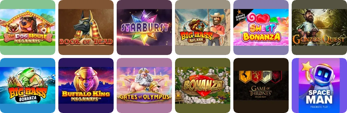 Tsars Casino game lobby